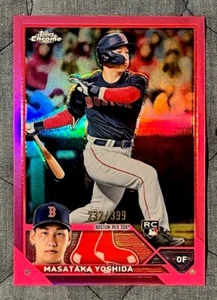 Masataka Yoshida 2023 Topps cromo magenta refractor SSP RC #ed/399 #167 Medias Rojas - Imagen 1 de 2