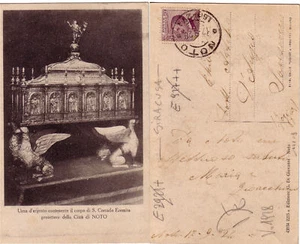 Cartolina d'epoca - NOTO Siracusa - URNA S. CORRADO - Imagen 1 de 1