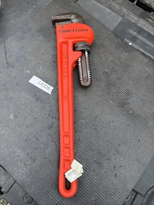 Huge Sears Craftsman USA Nos 18” Pipe Wrench Orange 51653 See Notes - Image 1 of 4