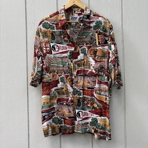 REYN SPOONER — Deportes — Camisa manga corta de colección — L — 17,5 — FSU Florida State — Corea — Rayón - Imagen 1 de 13