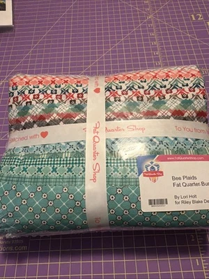 Tela de edredón a cuadros de abeja de Lori Holt para Riley Blake Fat Quarter paquete de 38 piezas Foto 1 de 4