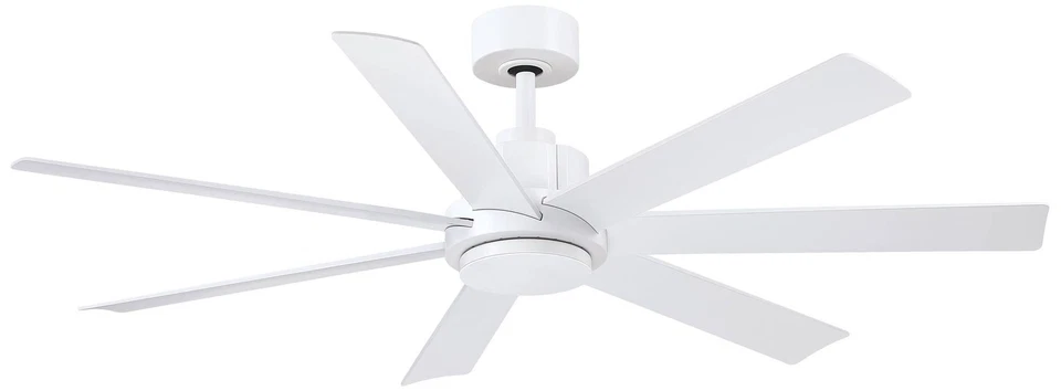56" Fanimation Pendry Matte White Outdoor Smart Ceiling Fan - Image 1 of 1