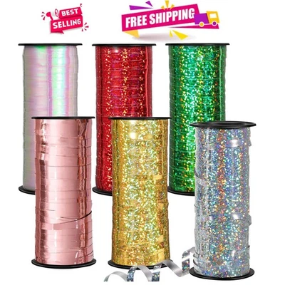 6 rollos de cinta rizadora de colores brillantes de 1/5" 300 pies cada uno envoltura de regalo y artesanía R... Foto 1 de 4