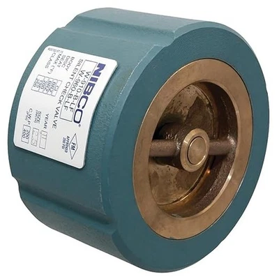 NIBCO 4" Wafer Cast Iron Silent Check Valve, Class 125 (Lead Free) NLN10XH - Image 1 of 3