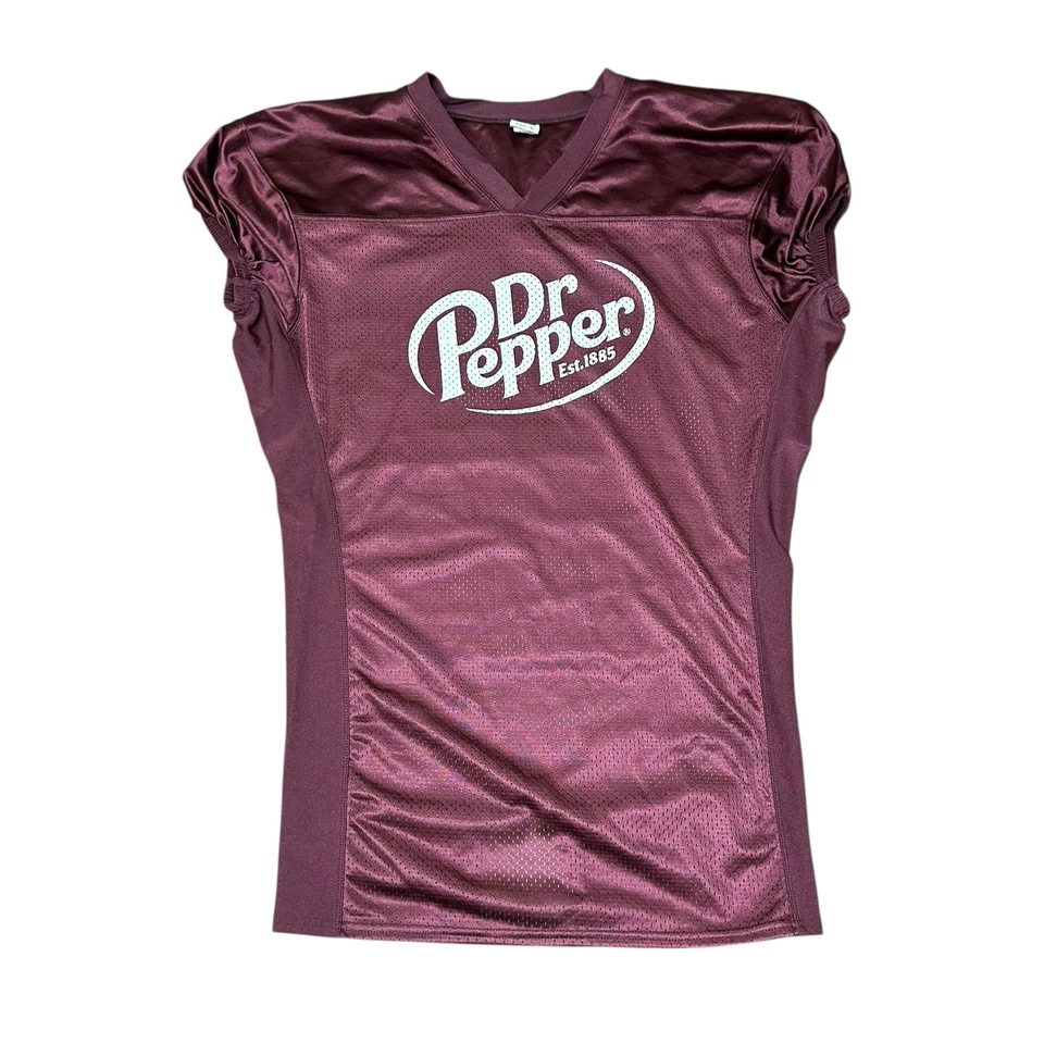 Camiseta deportiva estilo fútbol equipo Dr Pepper #23 talla mediana promocional granate Foto 1 de 4