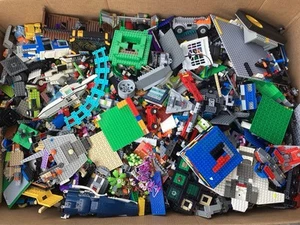 Lego Toy Lot Bulk 5 Lbs Mixed Building Bricks Blocks Parts Pieces Sets Wheels - Picture 1 of 3