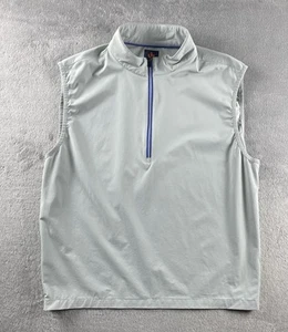 Donald Ross Sport Nylon Golf Vest Men’s XL Gray Sleeveless Zip Up Quarter Zip - Picture 1 of 9