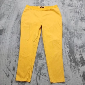 Jessica London Jeans Womens 18P PETITE Yellow Stretch Denim Straight-Leg Jegging - Picture 1 of 14