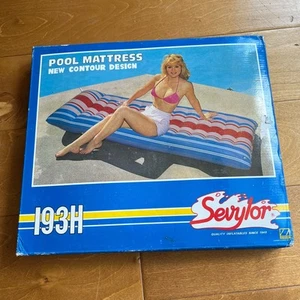 Vintage NEW Sevylor Inflatable French Mattress Pool Float 75x28" - Picture 1 of 5