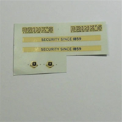 Dinky Toys 275 Brinks Armoured Car Decal Set - Image 1 of 3
