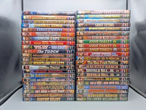 44 DVD Lot Vintage Classic Western Cowboy Film Alpha B-Movie TV Cult Rare Rogers - Bild 1 von 12