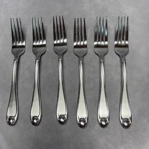 6 Stück Tafelgabeln Oneida SATIN GRANAT Edelstahl 18/10 Frost glänzend Silberbesteck - Bild 1 von 10