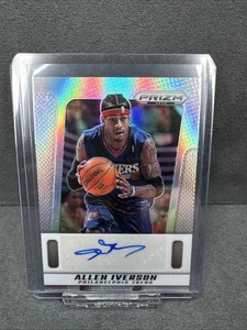 Allen Iverson Panini Prizm Deca Silver Philadelphia 76ers NBA Autograph Card - Bild 1 von 1