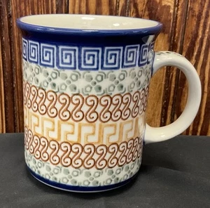 Polish Pottery Hand Made In Poland Coffee Tea Cup - Picture 1 of 6
