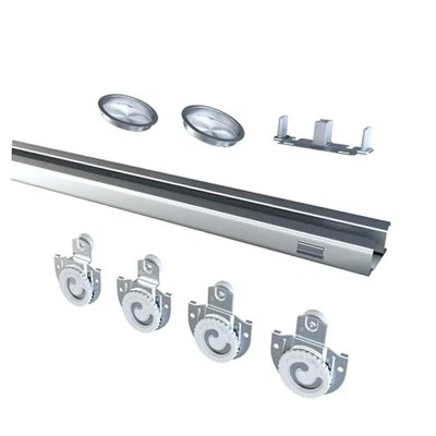 Обходная направляющая для раздвижной двери 96 дюймов, дверца шкафа шкафа стальная направляющая 96 дюймов - Изображение 1 из 4