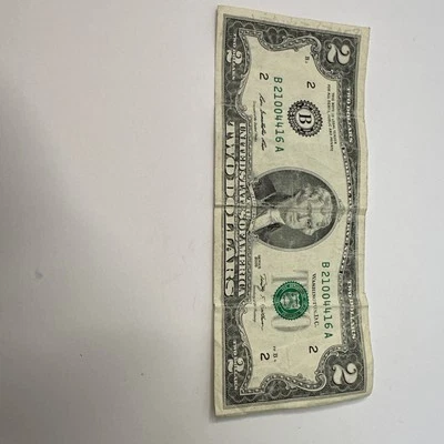 2009 - $2 Two Dollar Bill Rare Series A - Image 1 of 2