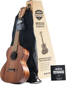 Official Kala Learn to Play Ukulele Tenor Starter Kit,Satin Mahogany,Äì Includes - Picture 1 of 2