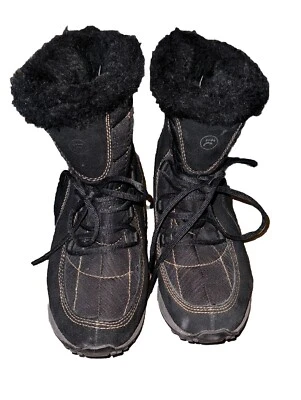 Botas de Invierno Bare Traps Latori Forradas de Piel Sintética Acolchadas Para Mujer’s 8 Gamuza Negra Foto 1 de 4