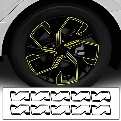 Fits Hyundai Sonata 2024+ Wheel Rim Chrome Delete Decal Blackout Vinyl Film Trim - Image 1 of 4