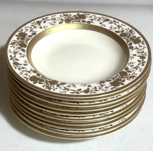 Mikasa English Manor Rimmed SOUP BOWLS Set of 10 - Picture 1 of 4