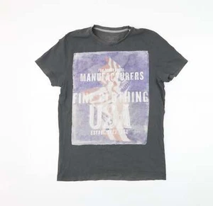 TOM TAILOR Mens Grey Polyester blend T-Shirt Size S - USA - Picture 1 of 12