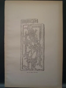 Maya Palenque War God Mesoamerica Mexico 1881 - Picture 1 of 1