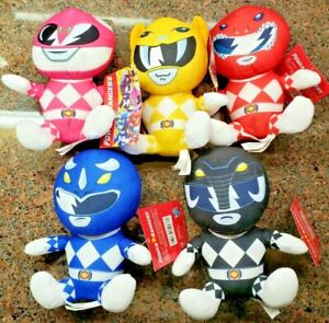 Lot 3 Power Rangers Operation Overdrive Plush Stuffed Doll Soft Action Figures