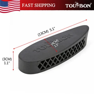 TOURBON Rifle/Shotgun Recoil Pad Rubber Buttstock Plate Non-Slip-Special offer - Picture 1 of 24
