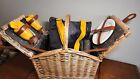Picnic Basket Set - PICNIC TIME - Piccadilly w/ Matching Blanket SET - Cute Ants