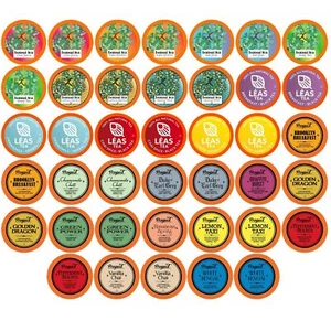 Paquete de muestreador de té surtido Two Rivers, cápsulas para cerveceros Keurig 2.0, 40 unidades - Imagen 1 de 10