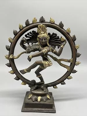 Alte Figur Tanzende Shiva Aus Bronze I.13. • 59.90€