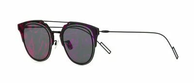 NUEVO DIOR COMPOSIT1.0 0003/TT Gafas de sol Negro Mate/Gris Violeta Patrón Espejo Foto 1 de 4