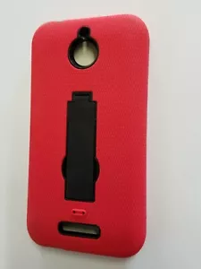 Red Hybrid Shockproof Case Cover For Boost Mobile HTC Desire 510 Phone - Picture 1 of 3