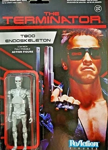 T800 ENDOSKELETT SILBER TERMINATOR ReAction Super7 Retro 3,75" Figur Funko - Bild 1 von 7