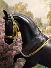 Yellow & Blk Trad Breyer/Peter Stone Model Horse Pretty Ribbon Halter Great Gift