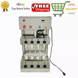 ✅Máquina para hacer conos de pizza eléctrica comercial 4 moldes 3KW 110V nueva - Imagen 1 de 5