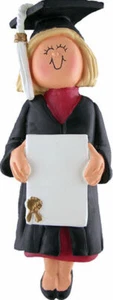 Graduate Ornament (blonde female) *PERSONALIZED FREE*  - Bild 1 von 1