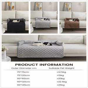 Anti Slip Quilted Sofa Cover Waterproof Couch Covers Pet Protector Sofa Throw UK - Picture 1 of 35