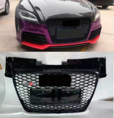 For AUDI TT TTRS 8J 2008 09 2014 Front Bumper Grille Black Honeycomb Grill Mesh  - Image 1 of 4