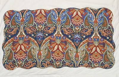 Sham Casablanca KING Fundas Tejidas Cachemira Multicolor Florales Usadas Foto 1 de 4