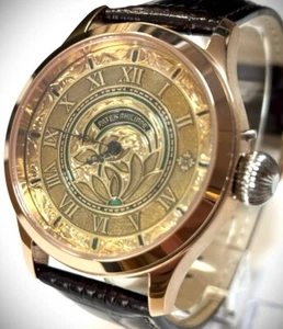 Patek Philippe Engraved Skeleton Watch 1908 / Men's Vintage Timepiece - Picture 1 of 10