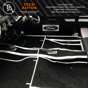 Teppich Set Handarbeit auf Bestellung Auto Velour Ford Anglia 105E - Bild 1 von 4