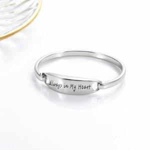 Stainless Steel Urn Bracelet Cremation Bracelet Ashes Memorial Ashes Bracelet US - Picture 1 of 22