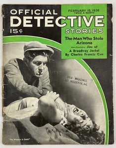 Official Detective Stories, February 15, 1938, Vintage True Crime Stories, Pulp - Picture 1 of 5