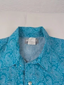 Wrangler Rancher Pearl Druckknopf Hemd Herren 2X Kurzarm Western Country - Bild 1 von 13