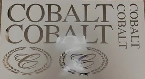 COBALT Boats SET CHROME Vinyl Decals LARGE L@@K Sticker Ski Wakeboard Fishing - Picture 1 of 3