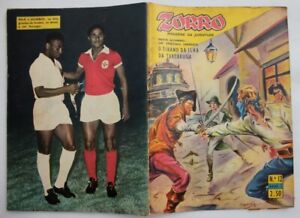 Zorro Magazine Football Eusébio e Pelé on back cover Portuguese edition 1962 #12