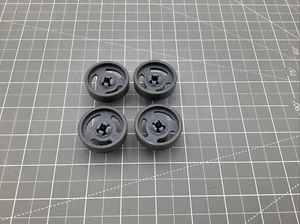 OEM GE Dishwasher 4 Pack Lower Rack Wheel and Stud WD12X10231 *Free Shipping* - Picture 1 of 2