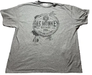 Gas Monkey Garage Seek and Destroy Graphic T-Shirt Men’s Size 2XL Gray - Picture 1 of 6