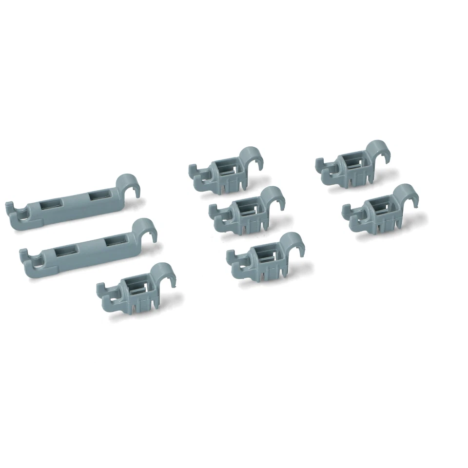 Kit ganci fermo cestello inferiore 00611472 lavastoviglie Bosch Siemens neff
